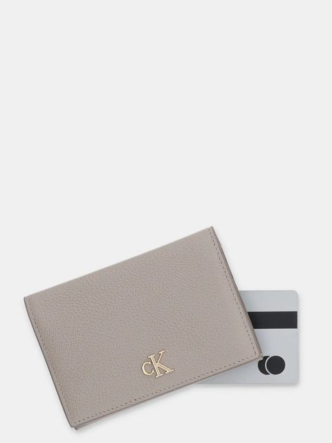 Calvin Klein etui na karty kolor beżowy LV04F1063G
