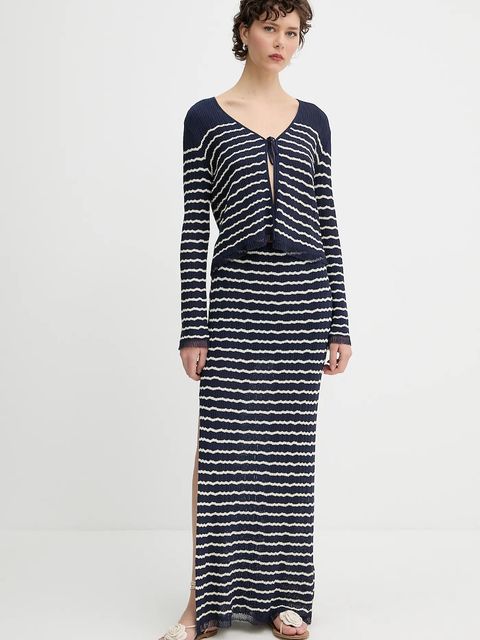 Rag & Bone kardigan damski kolor granatowy lekki WAS25P023UG23 - zdjęcie produktu nr 2