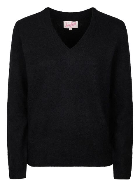 MC2 Saint Barth V-neck sweater - Black - zdjęcie produktu nr 1