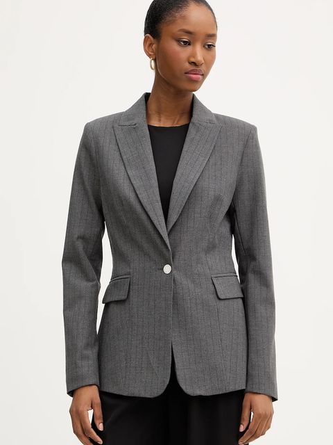 Morgan marynarka kolor szary jednorzędowa wzorzysta VBOKY.F - zdjęcie produktu nr 1