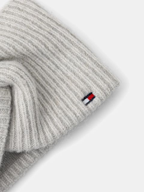 Tommy Hilfiger opaska na głowę z dodatkiem wełny kolor szary AW0AW17778 - zdjęcie produktu nr 2