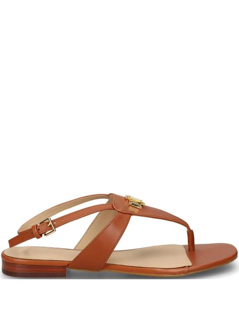 Lauren Ralph Lauren logo-appliqué sandals - Brown - zdjęcie produktu nr 1