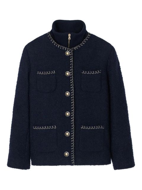 SANDRO tweed jacket - Blue - zdjęcie produktu nr 1