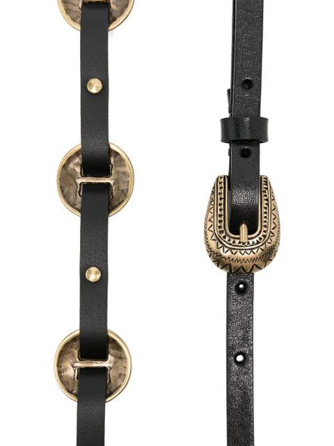 PINKO decorative-buckles belt - Black - zdjęcie produktu nr 2