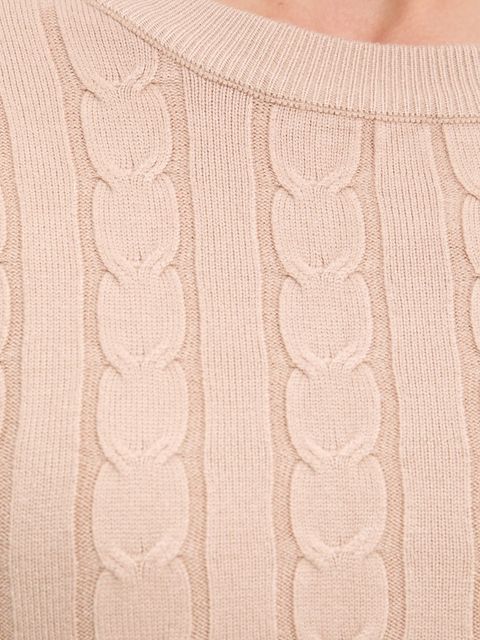 Answear.LAB sweter i spódnica damski kolor beżowy