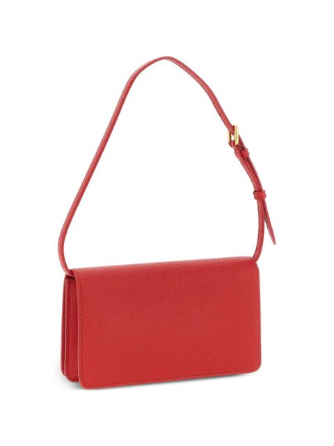 Valentino Garavani grainy vlogo signature shoulder bag - Red