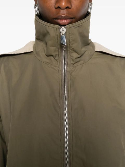 The Attico string-detail bomber jacket - Green
