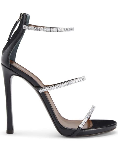 Giuseppe Zanotti 120mm Harmony Shine crystal-embellished sandals - Black - zdjęcie produktu nr 1