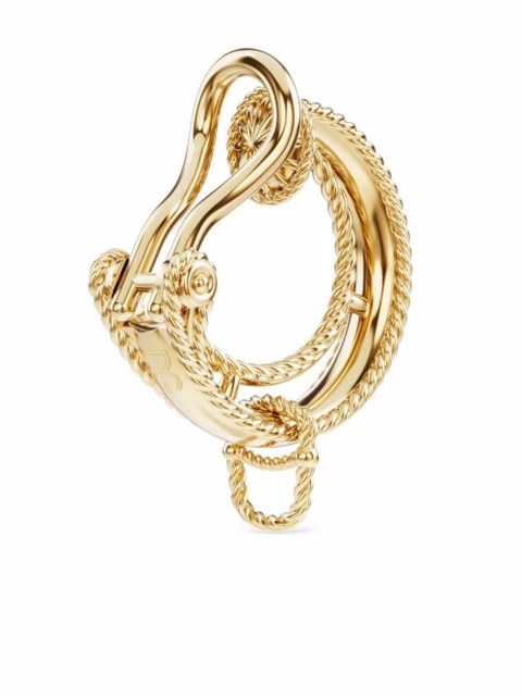 Dolce & Gabbana 18kt yellow gold Alphabet hoop single earring - zdjęcie produktu nr 2