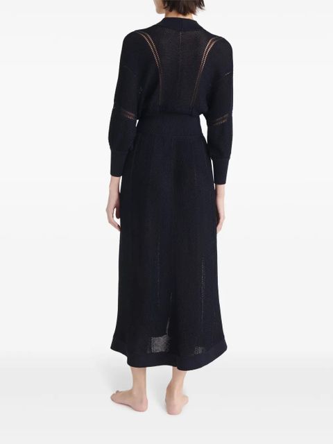 ERES Stella knitted V-neck dress - Black