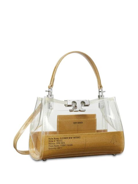 Tory Burch Eleanor Clear mini satchel bag - Neutrals