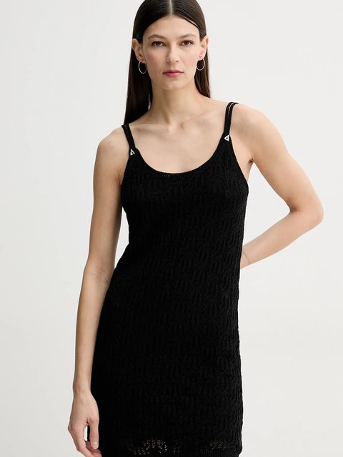 AERON sukienka bawełniana BARRY kolor czarny mini dopasowana DR573573 - zdjęcie produktu nr 1