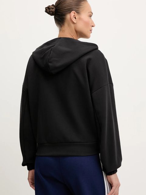 adidas bluza Future Icons damska kolor czarny z kapturem z nadrukiem JE3989