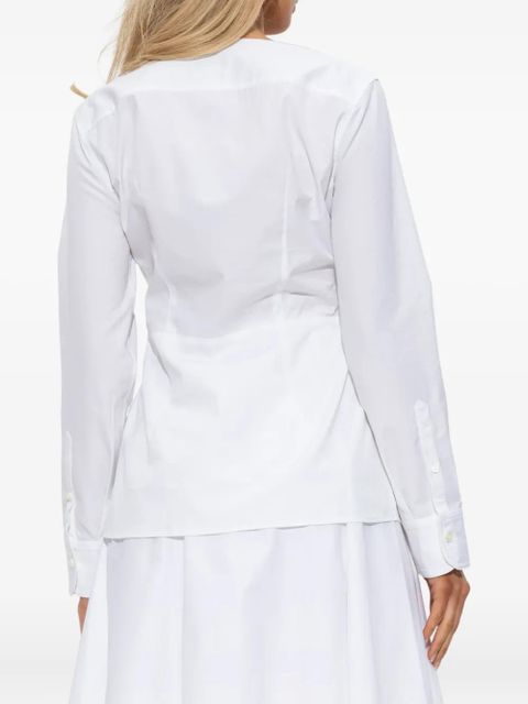 Jacquemus button-front long-sleeve blouse - White
