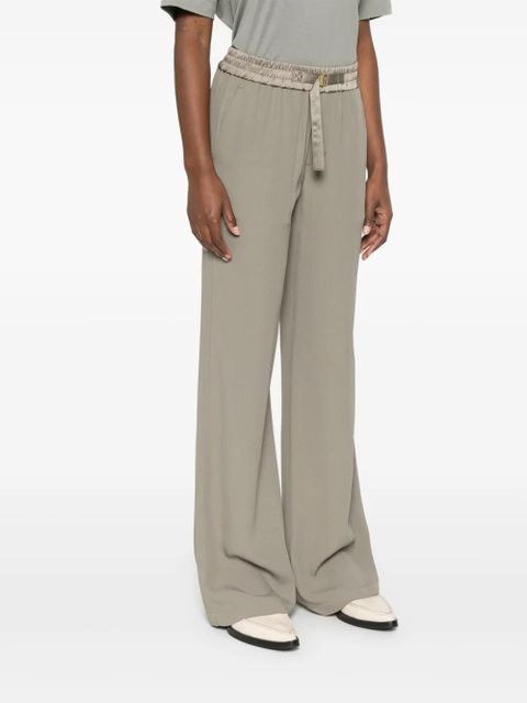 AMI Paris drawstring palazzo pants - Neutrals