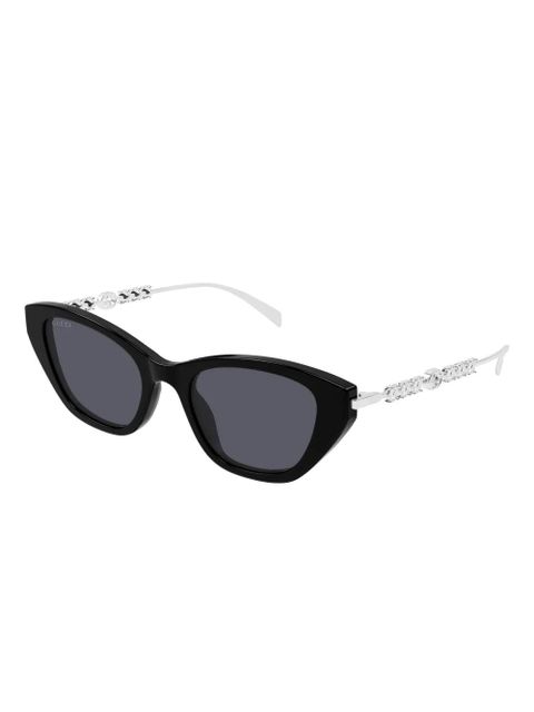 Gucci Eyewear GG1968S cat-eye logo sunglasses - Black