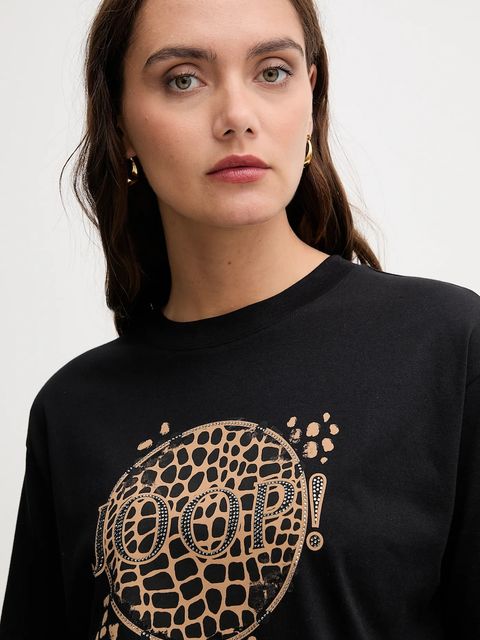 Joop! t-shirt bawełniany damski kolor czarny 30048383