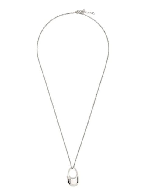 Coperni Locket brass necklace - Silver - zdjęcie produktu nr 1