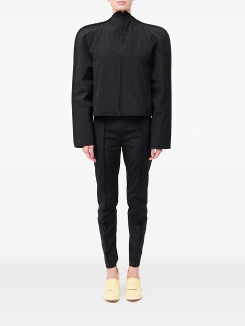 MM6 Maison Margiela zipped cropped jacket - Black - zdjęcie produktu nr 2