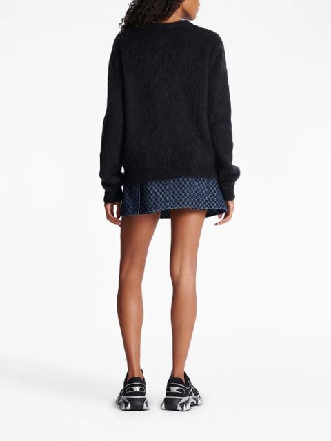 Balmain logo-jacquard jumper - Black