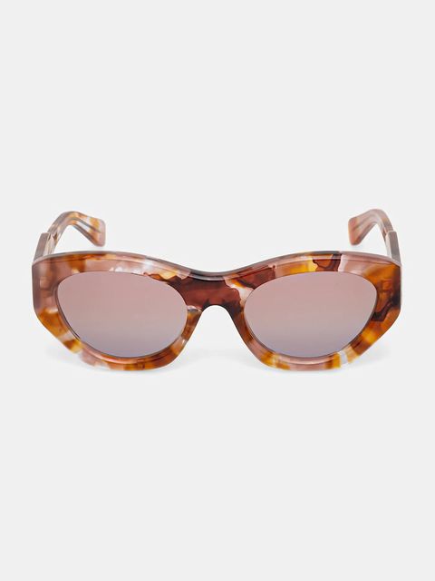 Chloé okulary przeciwsłoneczne damskie kolor czerwony CH0220S