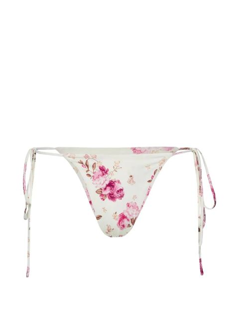 Magda Butrym floral-print tie-side bikini bottoms - Neutrals - zdjęcie produktu nr 1