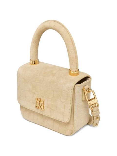 AMIRI croc-embossed satchel bag - Neutrals