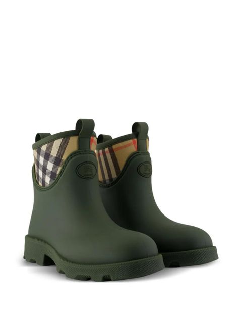Burberry signature-check rain boots - Green - zdjęcie produktu nr 2