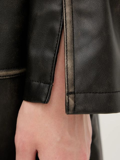 Desigual płaszcz LILLY kolor brązowy 25WWEW33 - zdjęcie produktu nr 2