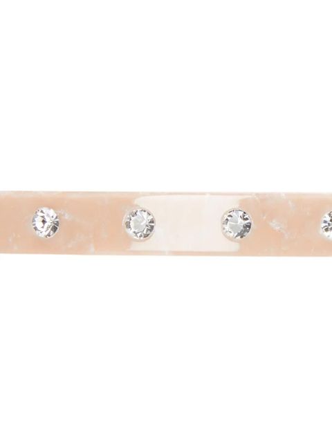 Maison Michel crystal-embellished hair slide - Pink - zdjęcie produktu nr 2