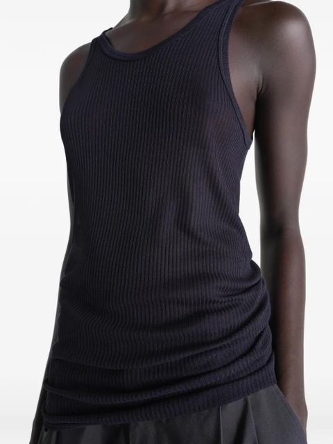 LEMAIRE ribbed tank top - Blue