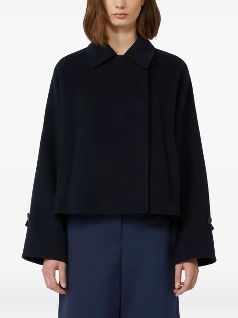 Weekend Max Mara Wool broadcloth cropped coat - Blue