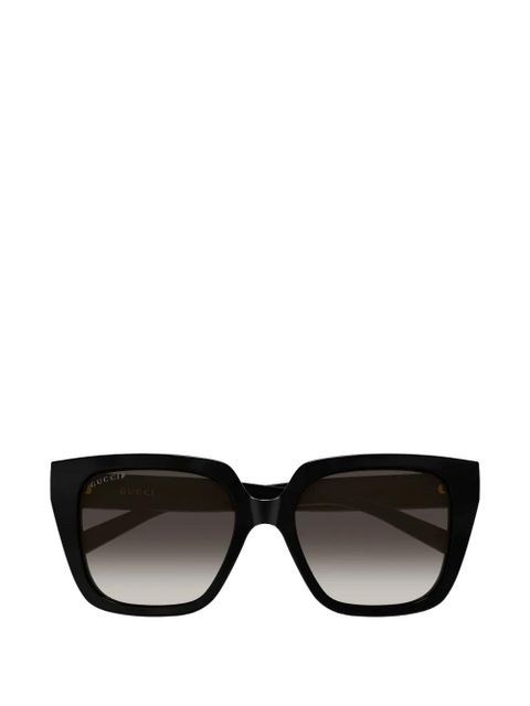 Gucci Eyewear geometic sunglasses - Black - zdjęcie produktu nr 1