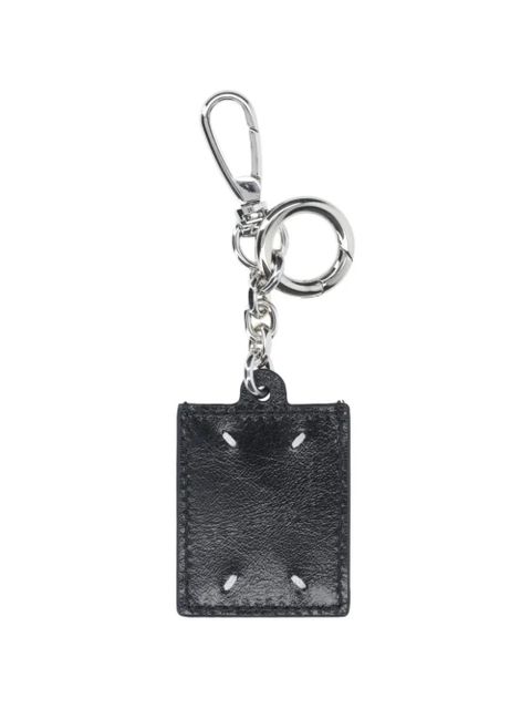 Maison Margiela logo-detail keyring - Black - zdjęcie produktu nr 2