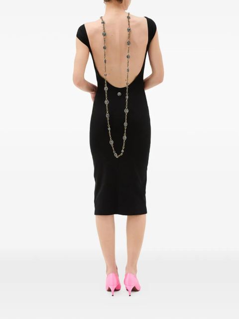 Versace open-back midi dress - Black