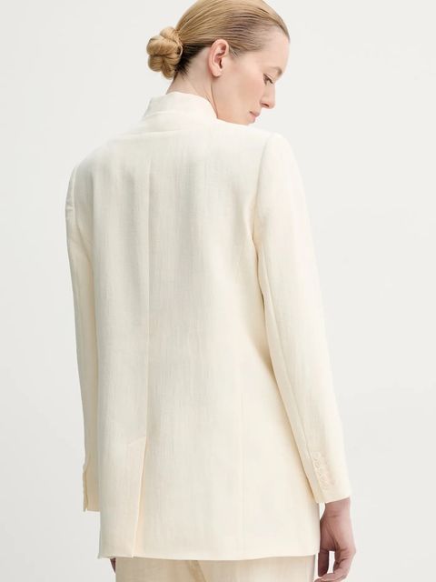 MUNTHE marynarka FIROZ kolor beżowy jednorzędowa gładka 251151925112