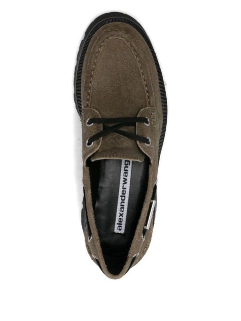 Alexander Wang Carson platform boat shoes - Green - zdjęcie produktu nr 2