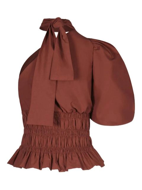 Johanna Ortiz Ritmo Loco ruffled top - Brown - zdjęcie produktu nr 2