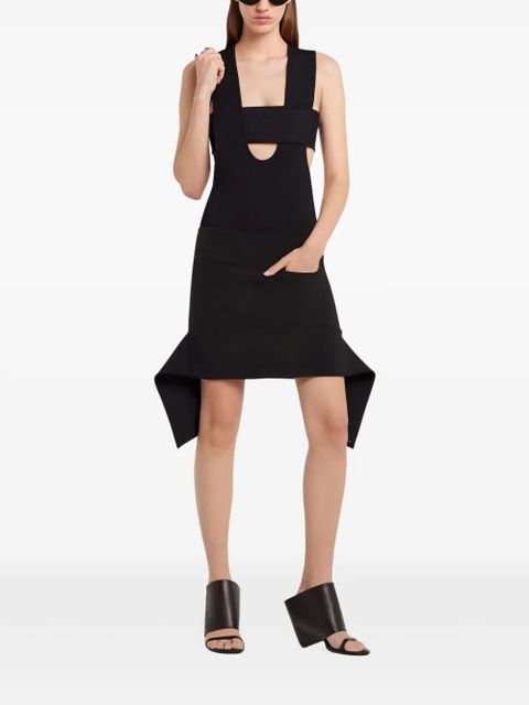 Courrèges belted mini skirt - Black