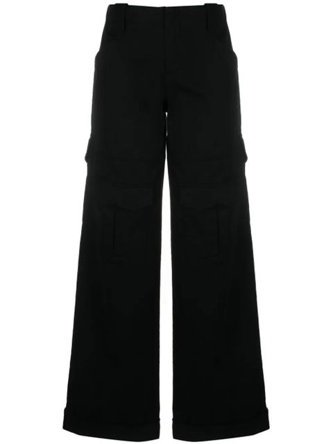 TOM FORD wide-leg cargo trousers - Black - zdjęcie produktu nr 1