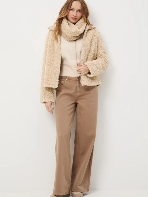 Medicine kurtka damska kolor beżowy przejściowa oversize