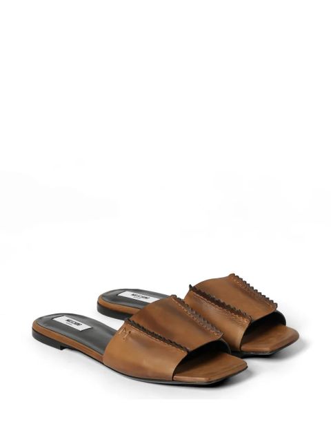 Moschino picot-trim sandals - Brown - zdjęcie produktu nr 2