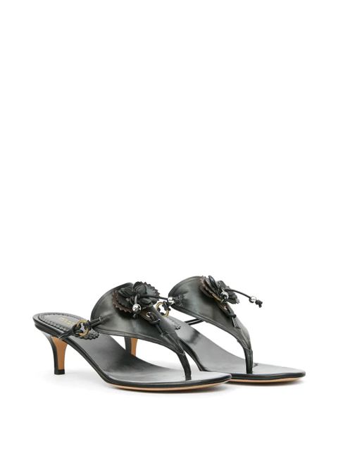 ISABEL MARANT decorated anerya leather sandals - Black - zdjęcie produktu nr 2