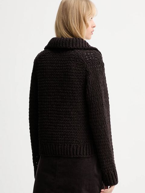 Marc O'Polo kardigan damski kolor brązowy 508607661083