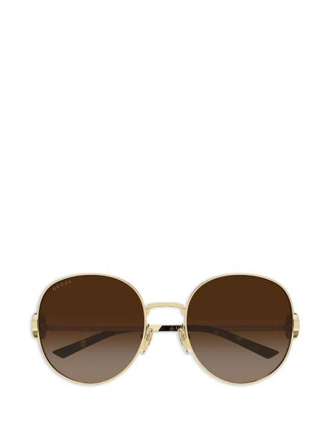 Gucci Eyewear round-frame sunglasses - Gold - zdjęcie produktu nr 1
