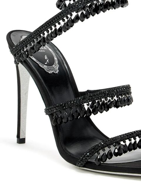 René Caovilla 105mm Chandelier sandals - Black