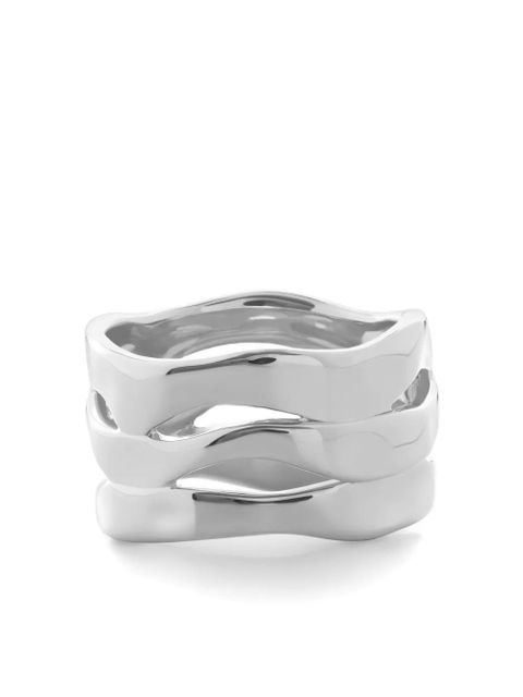 Monica Vinader The Wave cut-out ring - Silver - zdjęcie produktu nr 2
