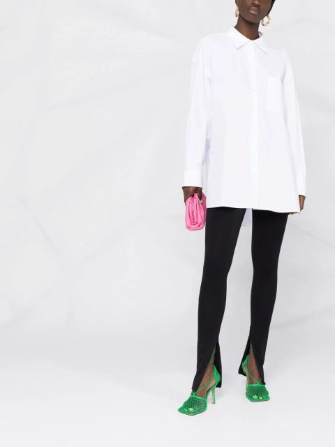 Valentino Garavani cape-style buttoned shirt - White