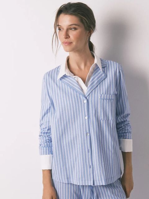 women'secret piżama bawełniana damska kolor niebieski bawełniana 4852094 - zdjęcie produktu nr 2