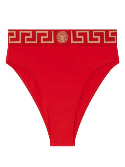 Versace Greca Border high-waist bikini bottoms - Red - zdjęcie produktu nr 1